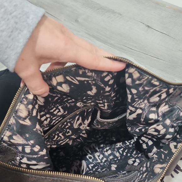 Jessica Simpson Fringe Leather Shoulder Bag - Brown - Picture 3 of 5